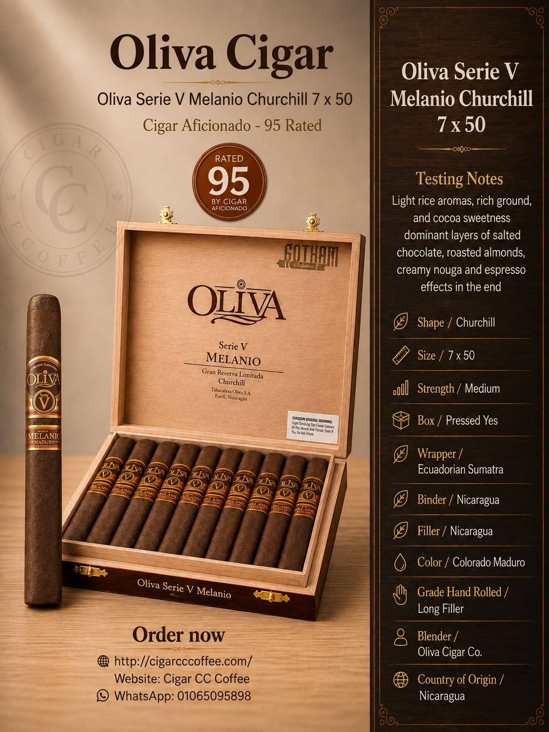 Oliva Serie V Melanio Churchill 7 x 50