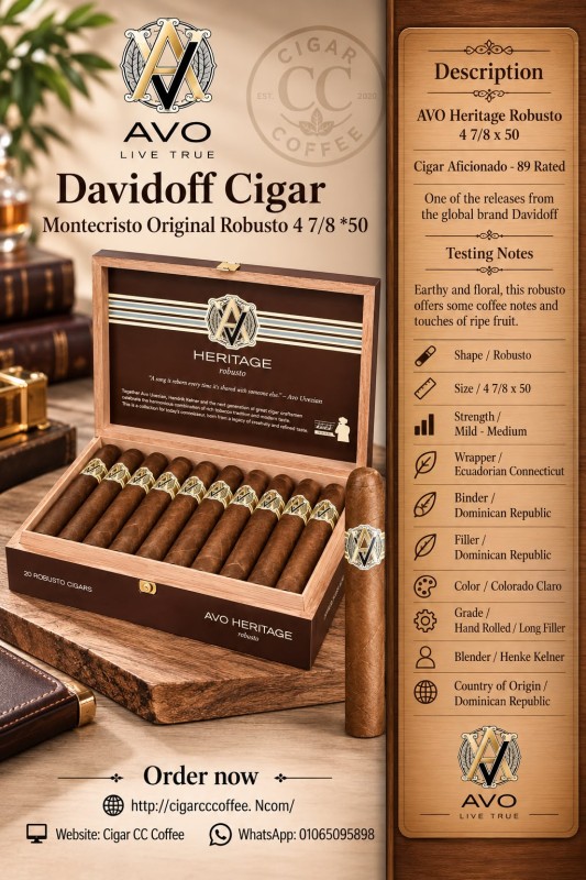 AVO Heritage Robusto 4 7/8 x 50