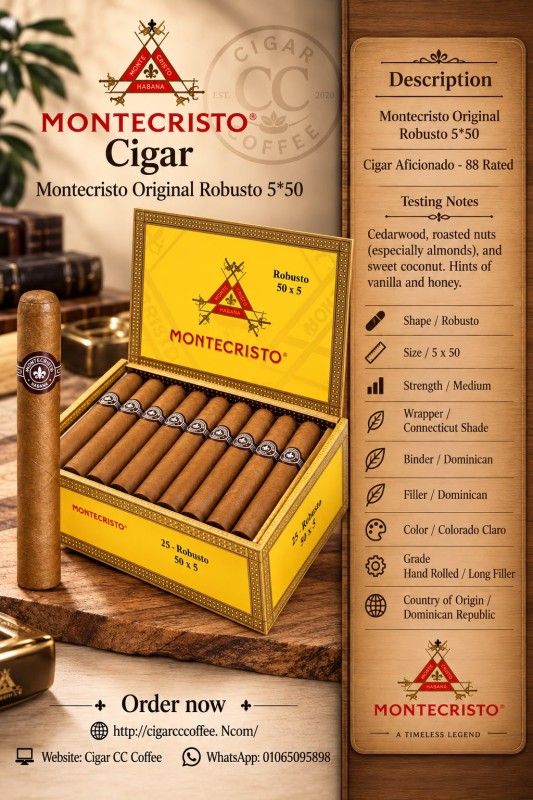Montecristo Original Robusto 5*50