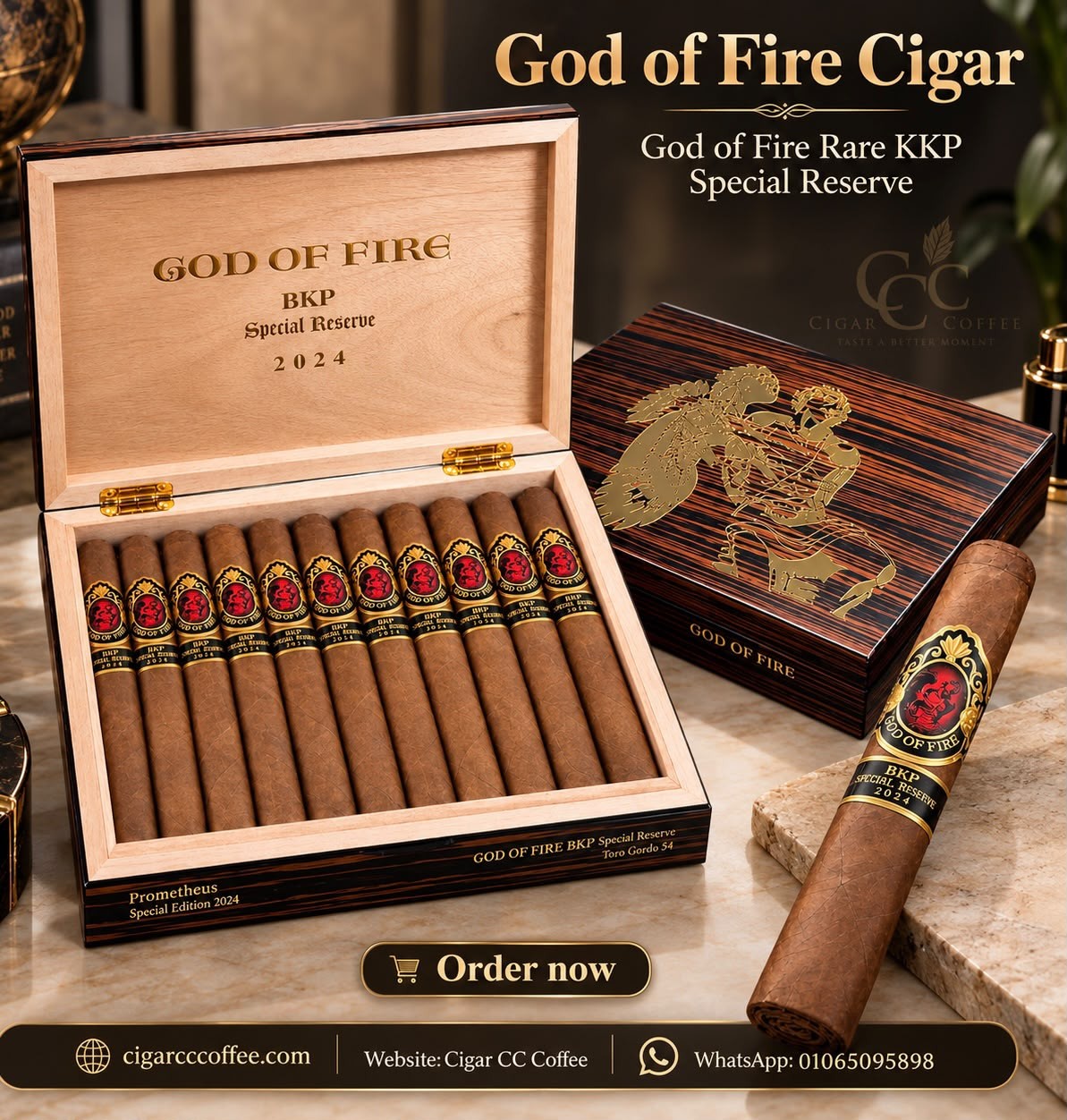 God of Fire Rare KKP Special Reserve Gran Toro 6 * 56